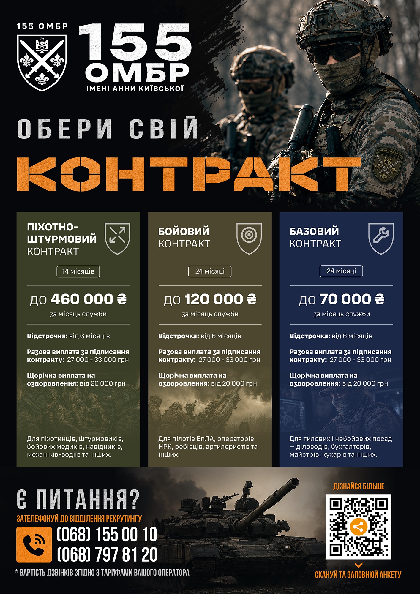 155 ОМБР - обери свій контракт!